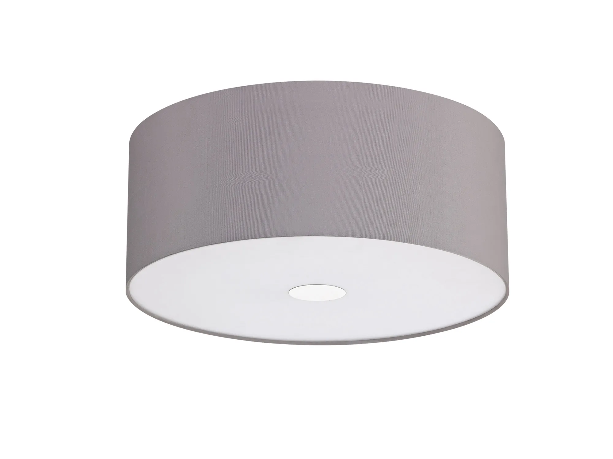 Baymont 50cm, Flush 3 Light Polished Chrome, Grey, Frosted Diffuser DK0366  Deco Baymont CH GR